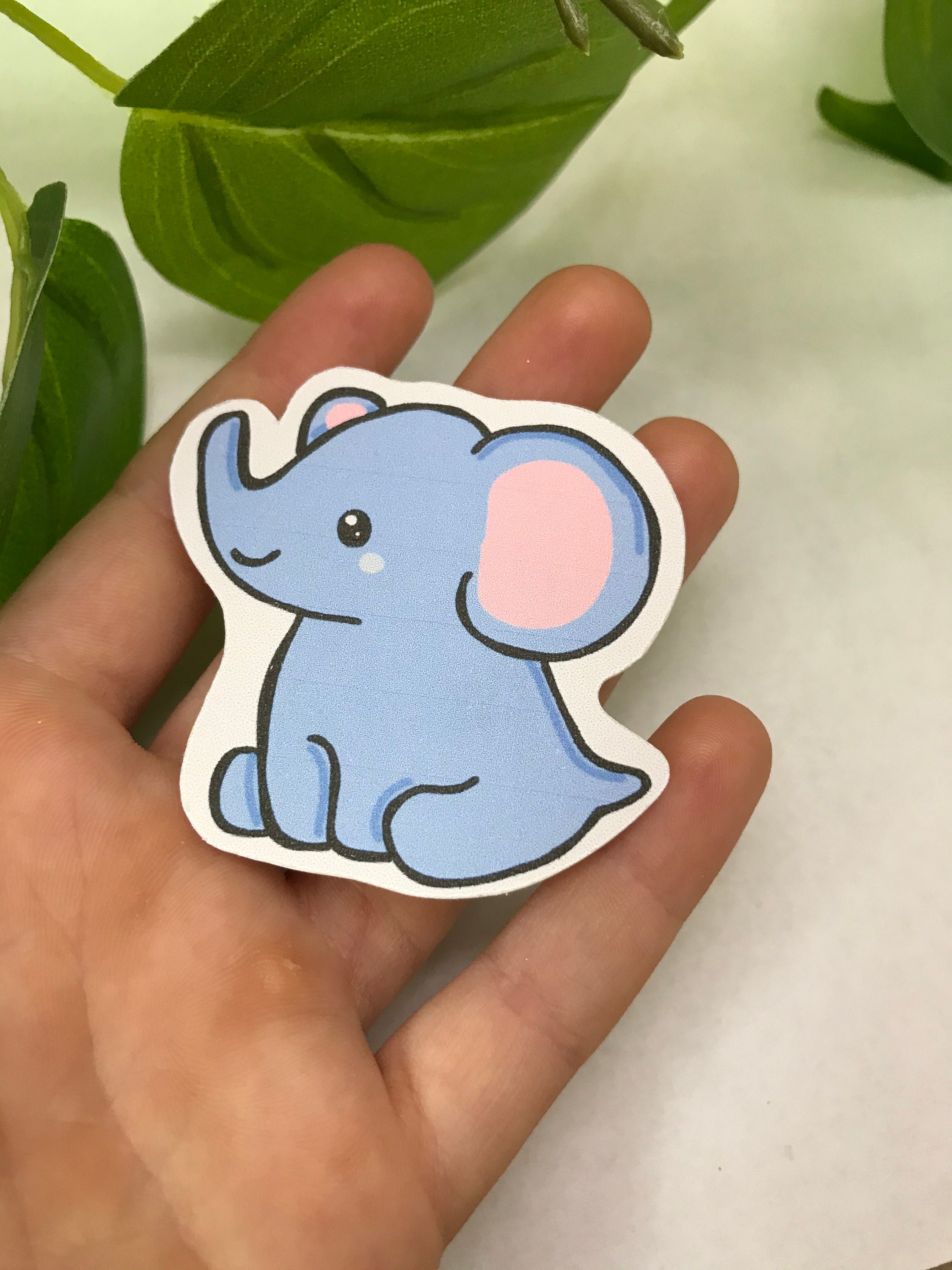 Ellie the Elephant Sticker l Cute Elephant | Etsy