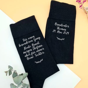 Personalisierte Socken für den Brautvater - Braut, Ehefrau, Tochter