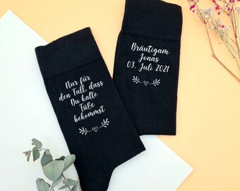 2 Paar Hochzeitssocken - Lustige Braut & Bräutigam Socken Als Geschenk