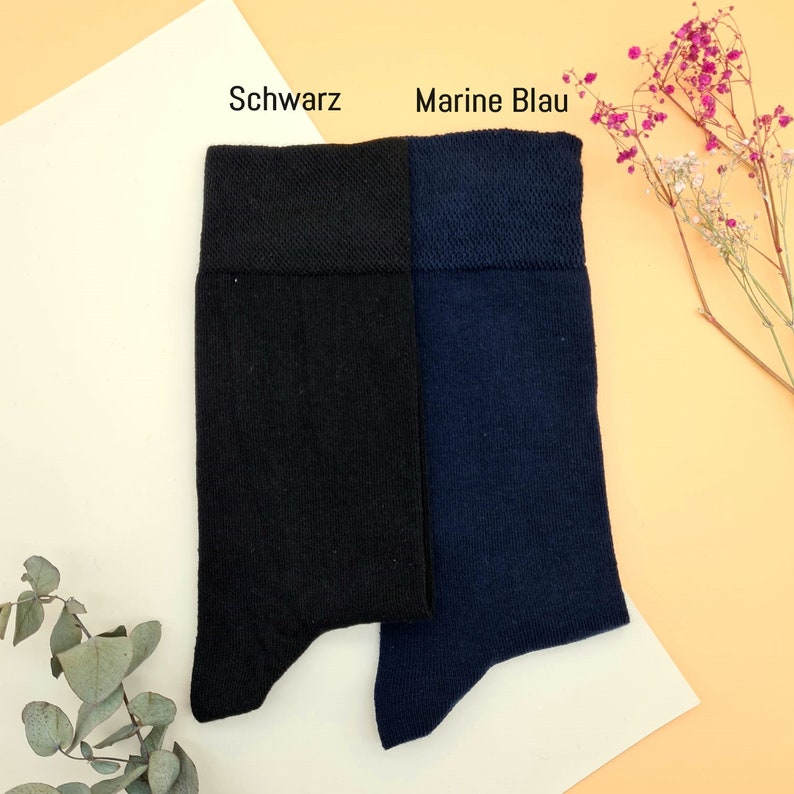 Personalisierte Socken für den Bräutigam Für immer und ewig Bild 8