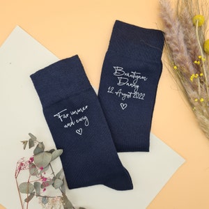 Personalisierte Socken für den Bräutigam Für immer und ewig Bild 3