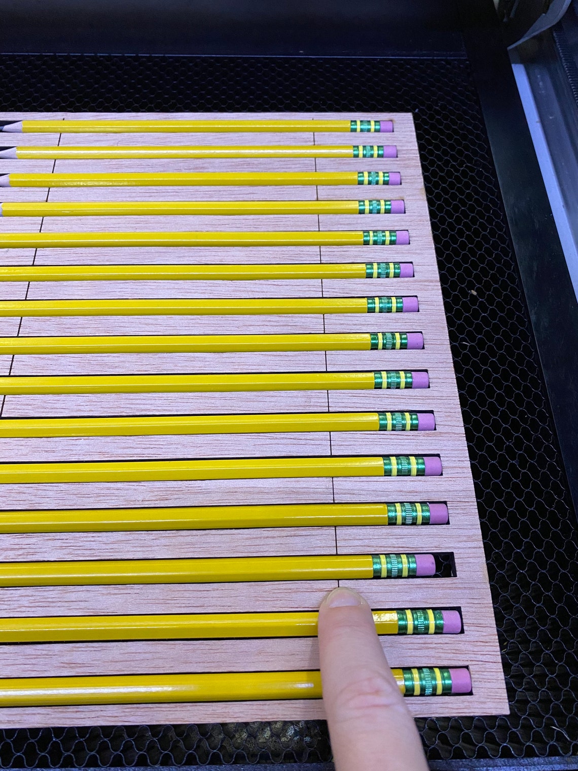 Pencil Jig 30 Pencil Slots Jig for Laser Machine Etsy