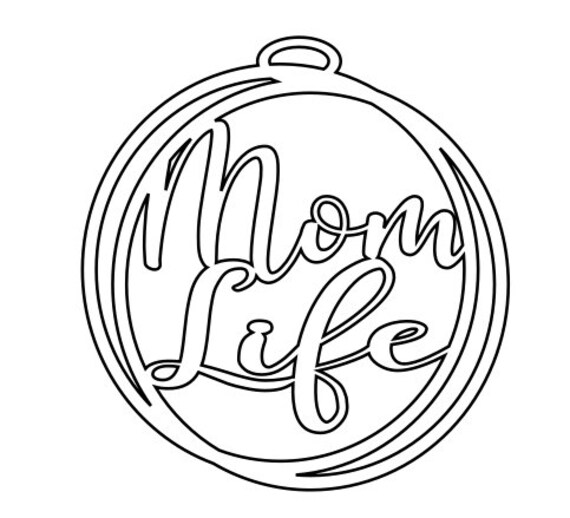 Car Charm Mom Life Car Charm SVG Car Charm Hanger Car Etsy