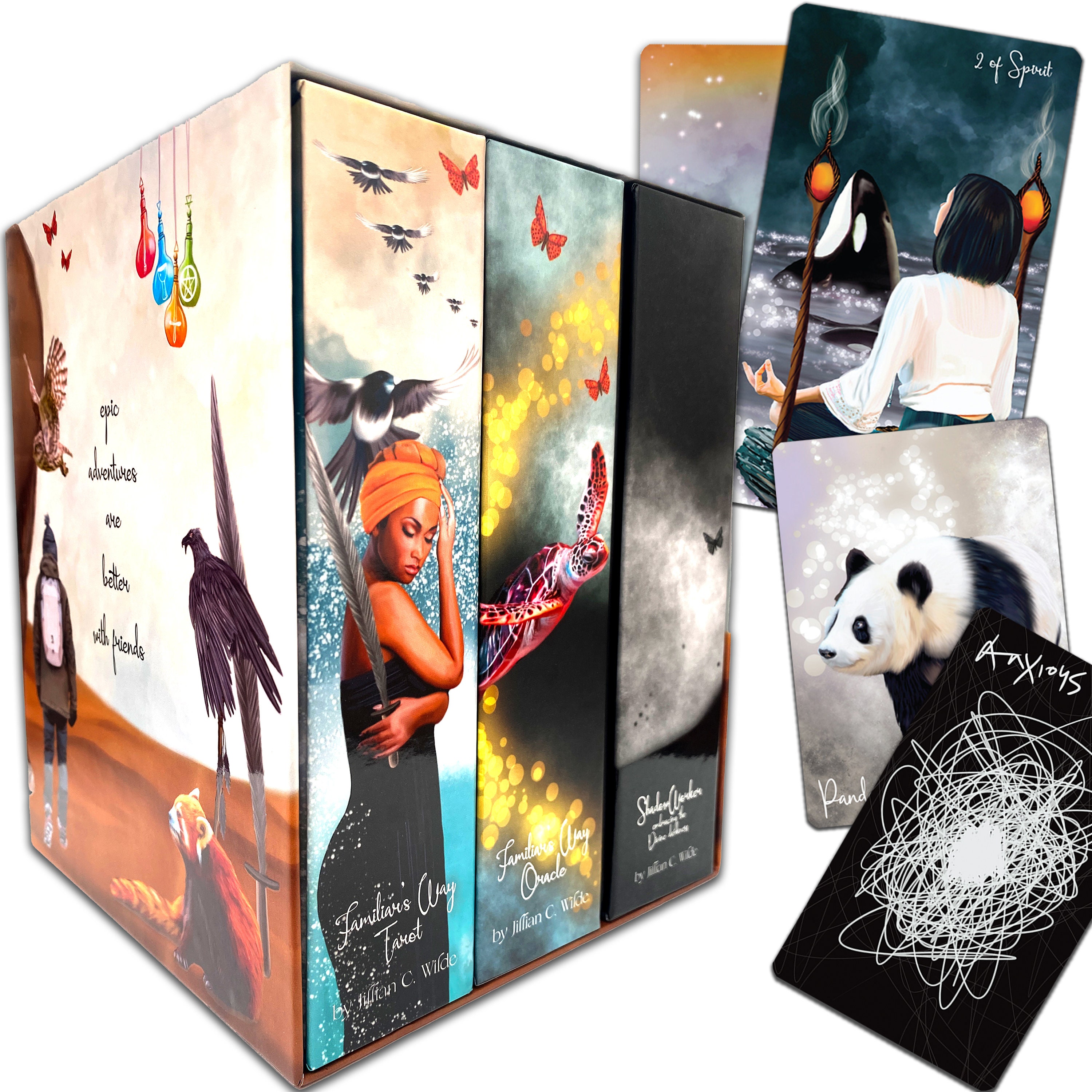 Familiar's Way Self Development 3 DECK Set: Tarot, Oracle and