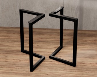 Rectangular-triangular table legs,metal table legs,gold table legs,desk legs,loft legs,dining table legs,modern legs, bench legs,set of 2pcs