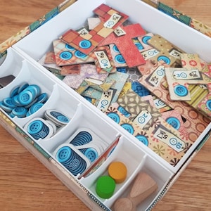 Patchwork Boardgame Organizer Insert Lightweight