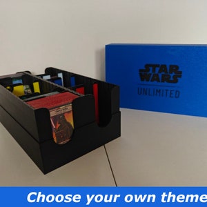 Boîte de rangement pour collection de cartes compatibles Star Wars Unlimited TCG - Pour 780 cartes avec et 1 200 cartes sans pochettes