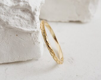 Band Gold Ring, Minimalist Jewelry, Dainty Gold Jewellery, Minimalist Ring Band, Gift For Her, Delicate Ring, Simple Jewelry