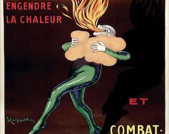 Vintage Antique Le Thermogene French advertising 16x20   poster digital art print  retro