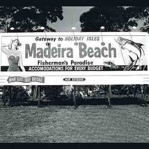 Vintage 1957 Madeira Beach FL Florida foto poster digitale kunst print retro