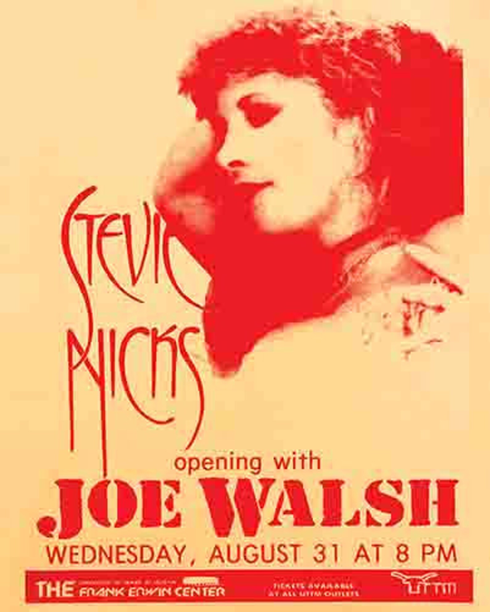 Vintage Stevie Nicks Joe Walsh Concert Photo Poster Digital Art Print