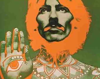 Original George Harrison by Richard Avedon 1967 Original on Linen
