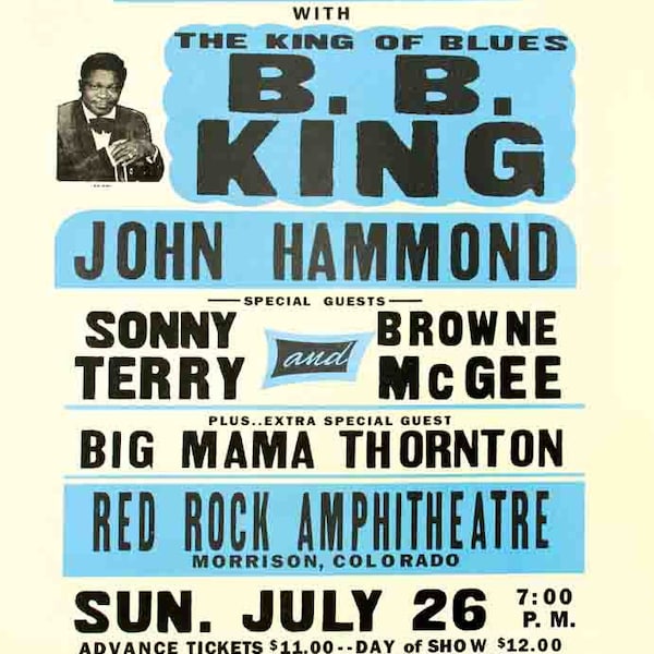 Bb King Poster Vintage Etsy