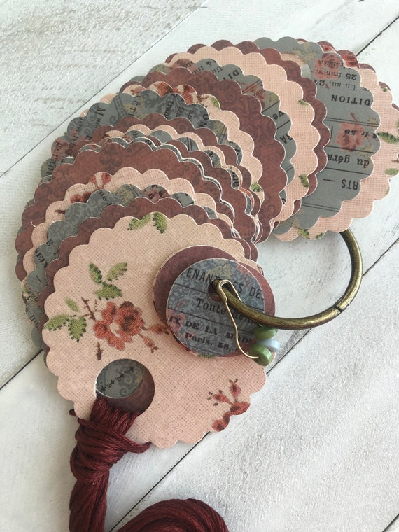 Floss Drops Thread Keepers Cross Stitch Needle Minders Etsy