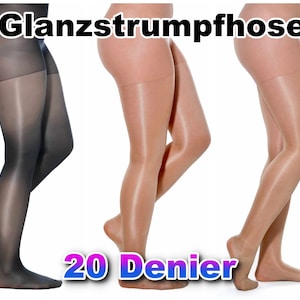 Collants fins et brillants élégants 20 deniers tailles S-4XL image 1