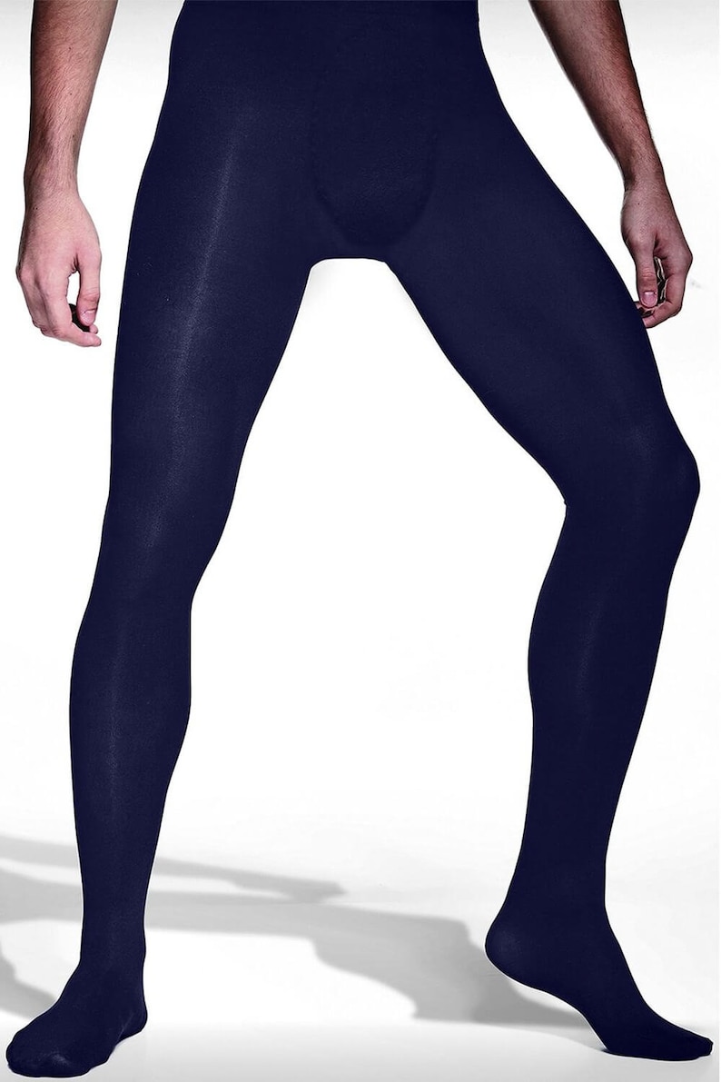 Collant Opaque Microfibre Homme Rocky 60 Den Navy