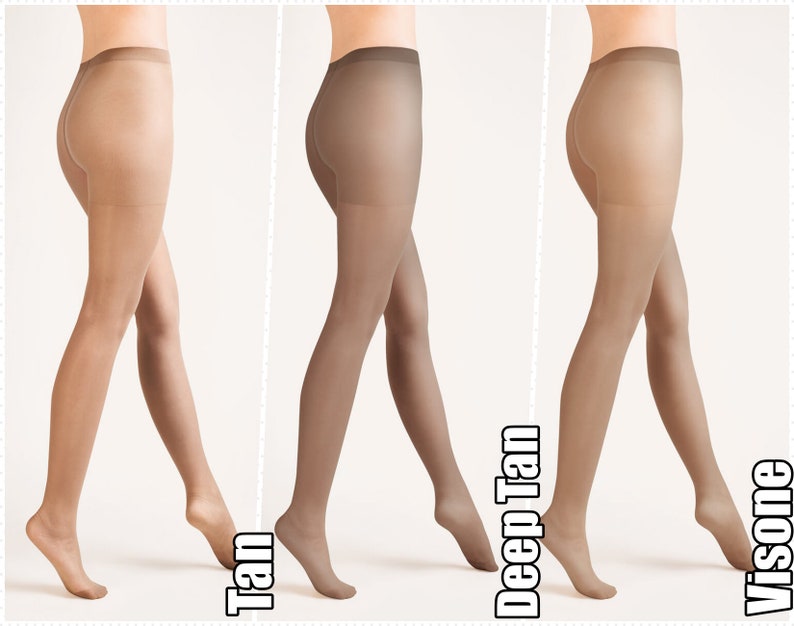 3 PACK 20 DEN Transparent pantyhose for women by AURELLIE 9 colors, S-4XL Bild 6