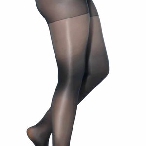 Collants fins et brillants élégants 20 deniers tailles S-4XL Schwarz