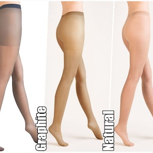 3 PACK 20 DEN Transparent pantyhose for women by AURELLIE 9 colors, S-4XL Bild 5