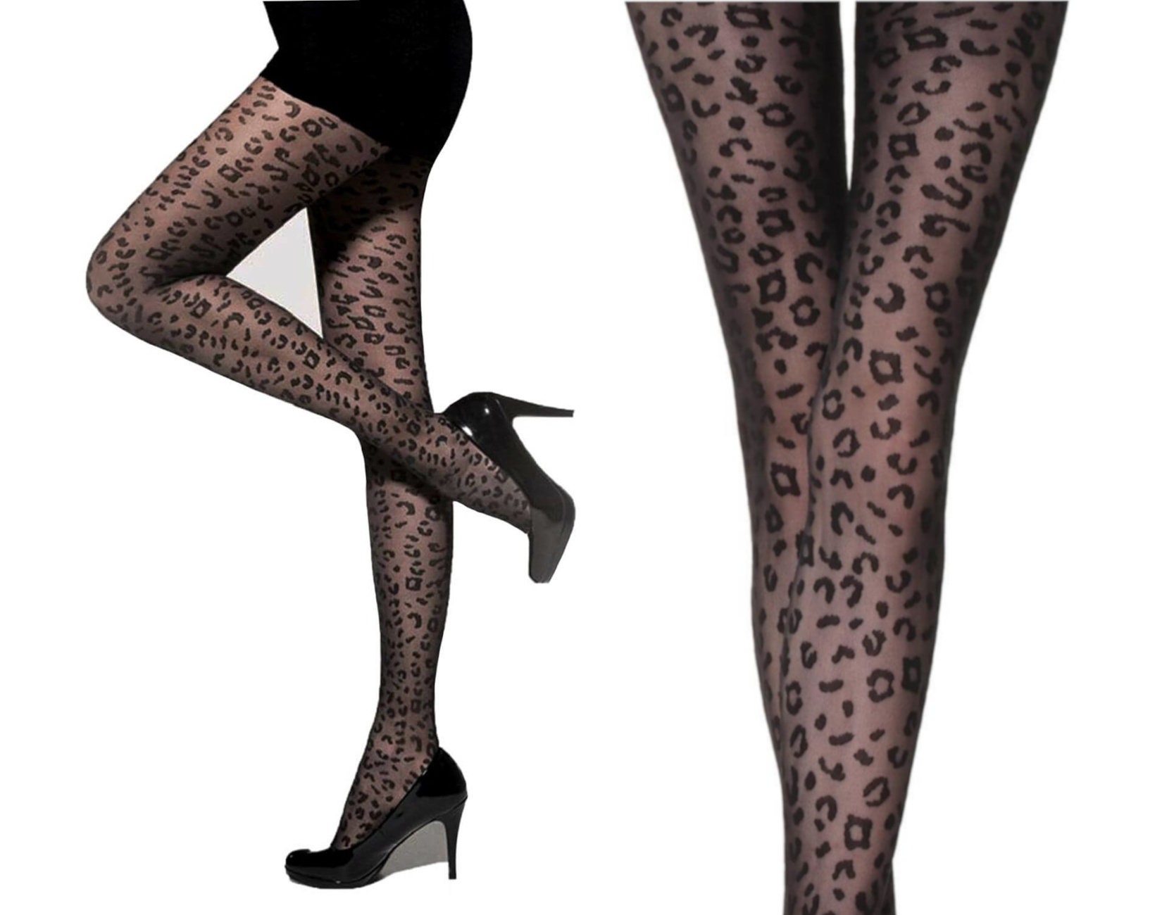 Opaque Tiger Print Footless Tights, Tiger-OS : : Clothing, Shoes &  Accessories