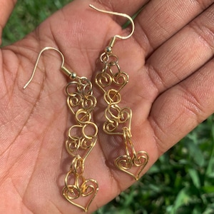Trinity of Hearts Earrings
