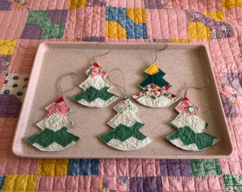 Quilted Christmas Tree Ornament