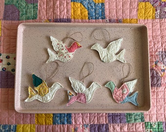 Adorno de paloma acolchado