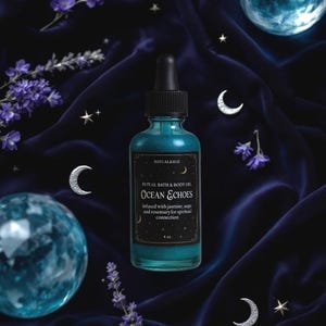 Ocean Echoes Body Oil | Ritual Oil for Spiritual Connection | Witchy Self-Care | Herbal Infused Body Oil | Spiritual Skincare |
