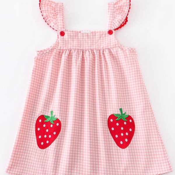 Plaid Strawberry Dress