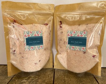 Rose Bath Salts (Muslin Bag Included)-Vegan Friendly