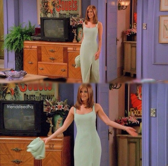 Rachel Green Mint Green Dress S3 E2 90s Retro Classic Women - Etsy