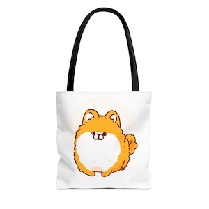 Bolsa de compras reutilizable con diseño de perro, ideal como regalo para amantes de los perros, ecológica y con dibujos animados.