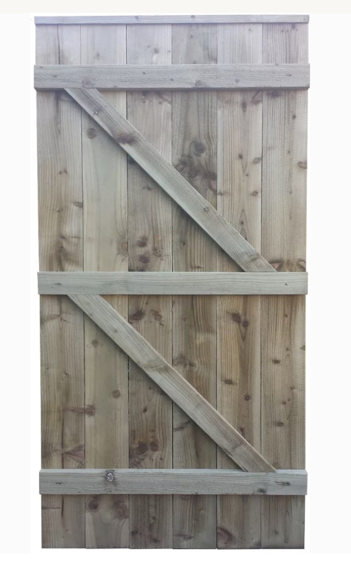 Wooden Flat top Pedestrian Bespoke Garden Gate / Tanalised Etsy