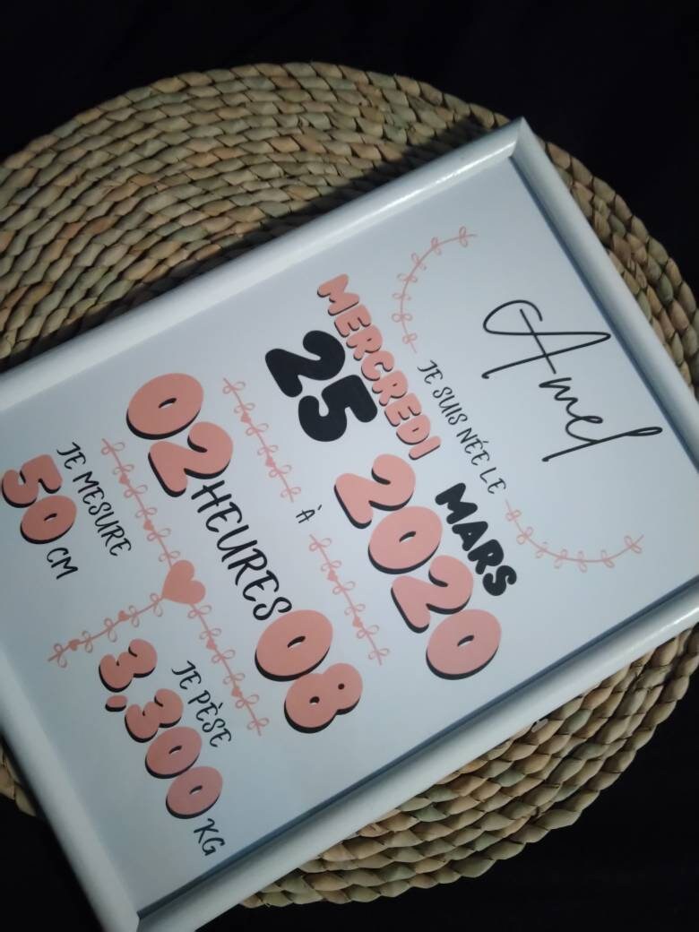 Passeport Naissance Personnalisé Blush