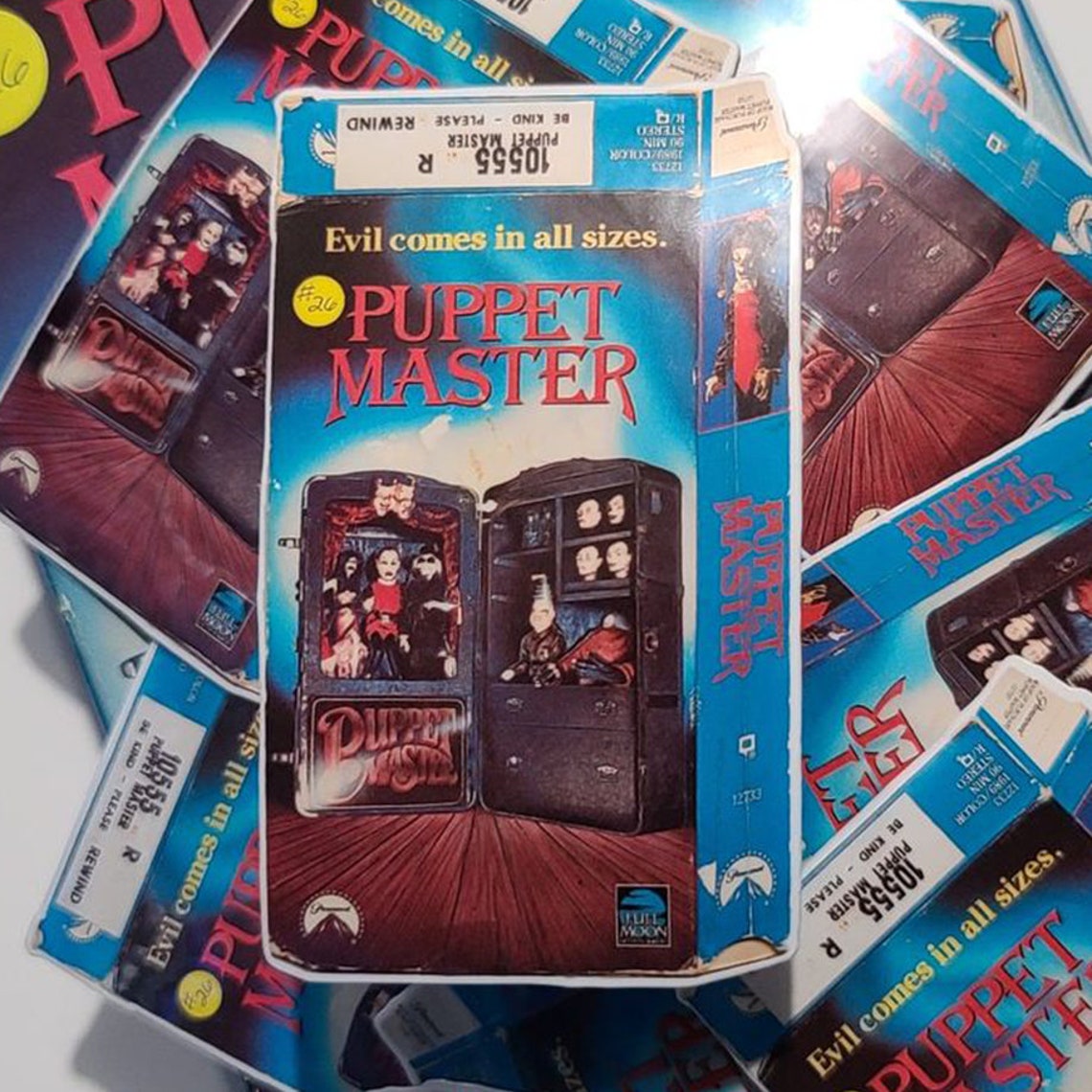 3 Puppet Master VHS Box Sticker Etsy