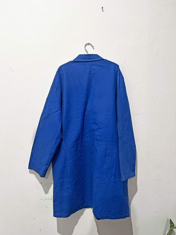 Vintage Spring Overcoat European Cobalt Blue Chor… - image 6