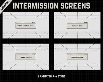Schermate di intervallo Twitch animate al computer retrò (WEBM)