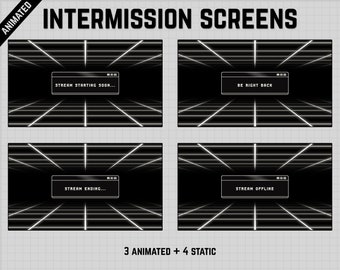 Schermate di intervallo Twitch animate al computer retrò (WEBM)