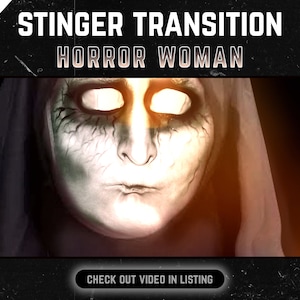 Horror Woman Stinger Transition - Halloween Twitch Transition | Horror Transition for Streaming | Twitch Overlay | SFX Included
