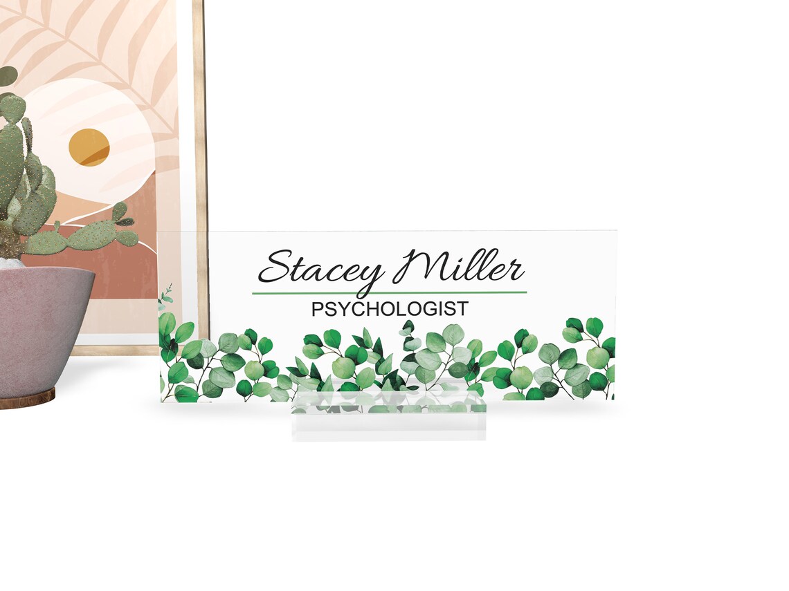 Personalized Desk Name Plate Custom Office Decor Name Plate Etsy