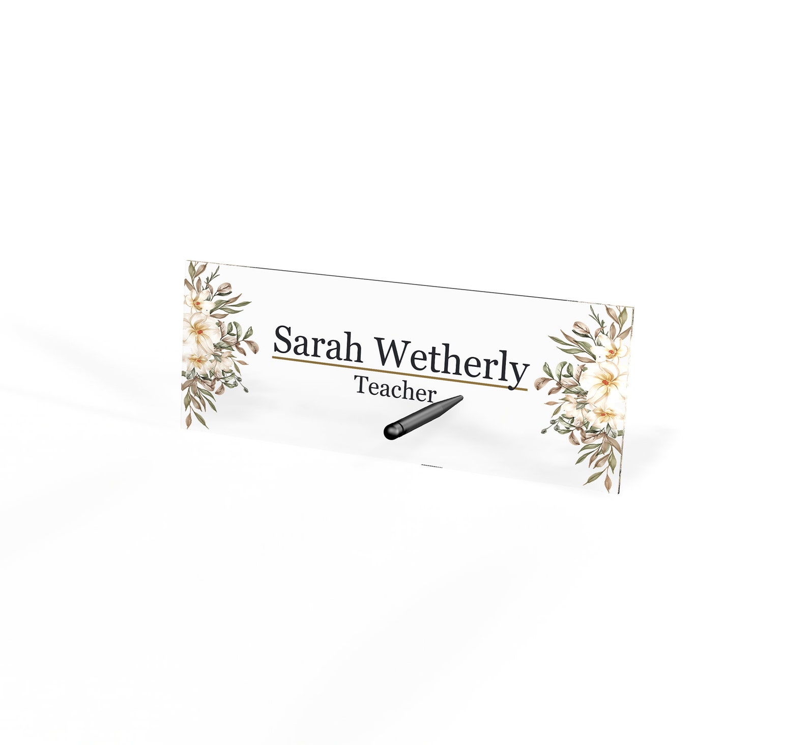 Personalized Name Plate for Desk Custom Name Clear Acrylic Etsy