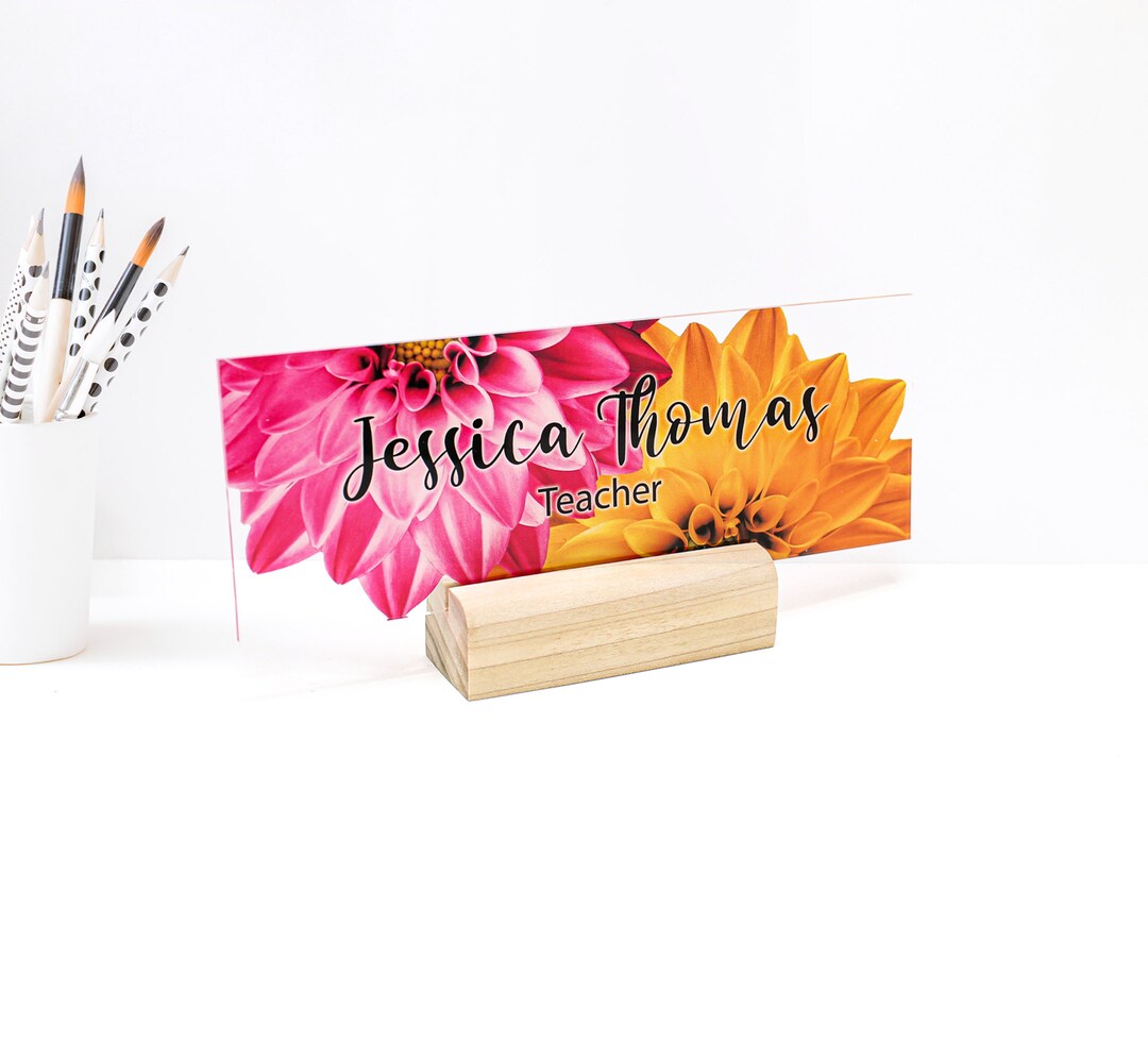 Personalized Name Plate for Desk Custom Office Decor Nameplate Sign