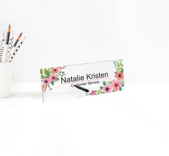 Personalized Name Plate for Desk Custom Office Decor Nameplate Etsy
