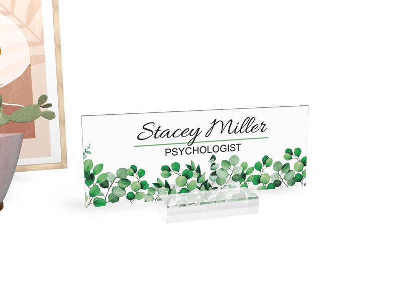 Personalized Desk Name Plate Custom Office Decor Name Plate Etsy