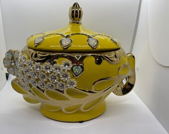 SOPERA AMARILLA SANTO ORISHA OR DECOR OSHUN OCHUN SOPERAS YELLOW TUREEN TM008Y