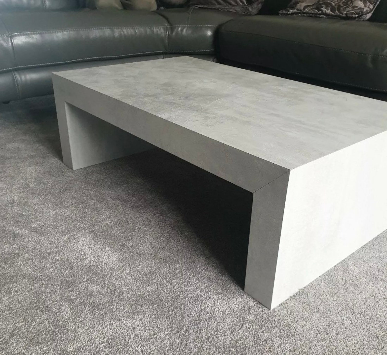 Polished Concrete Coffee Table Etsy