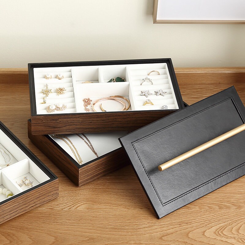 3layer Large Wooden Jewelry Box Luxury Large Ring Necklace Etsy UK