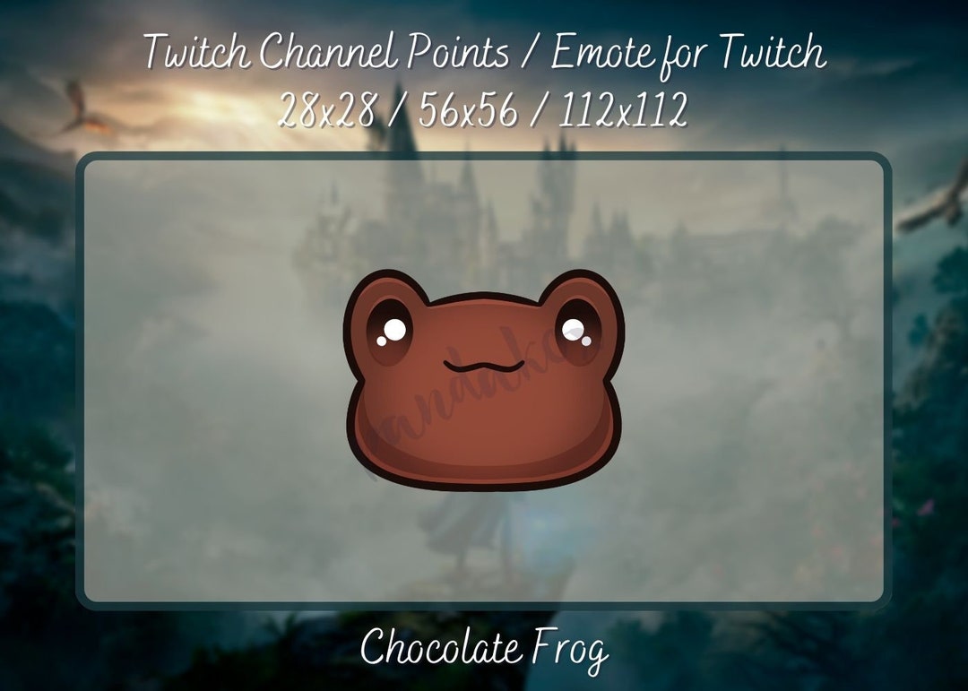 Chocolate Frog Channel Point Twitch, Twitch Emotes, Magic Stream ...