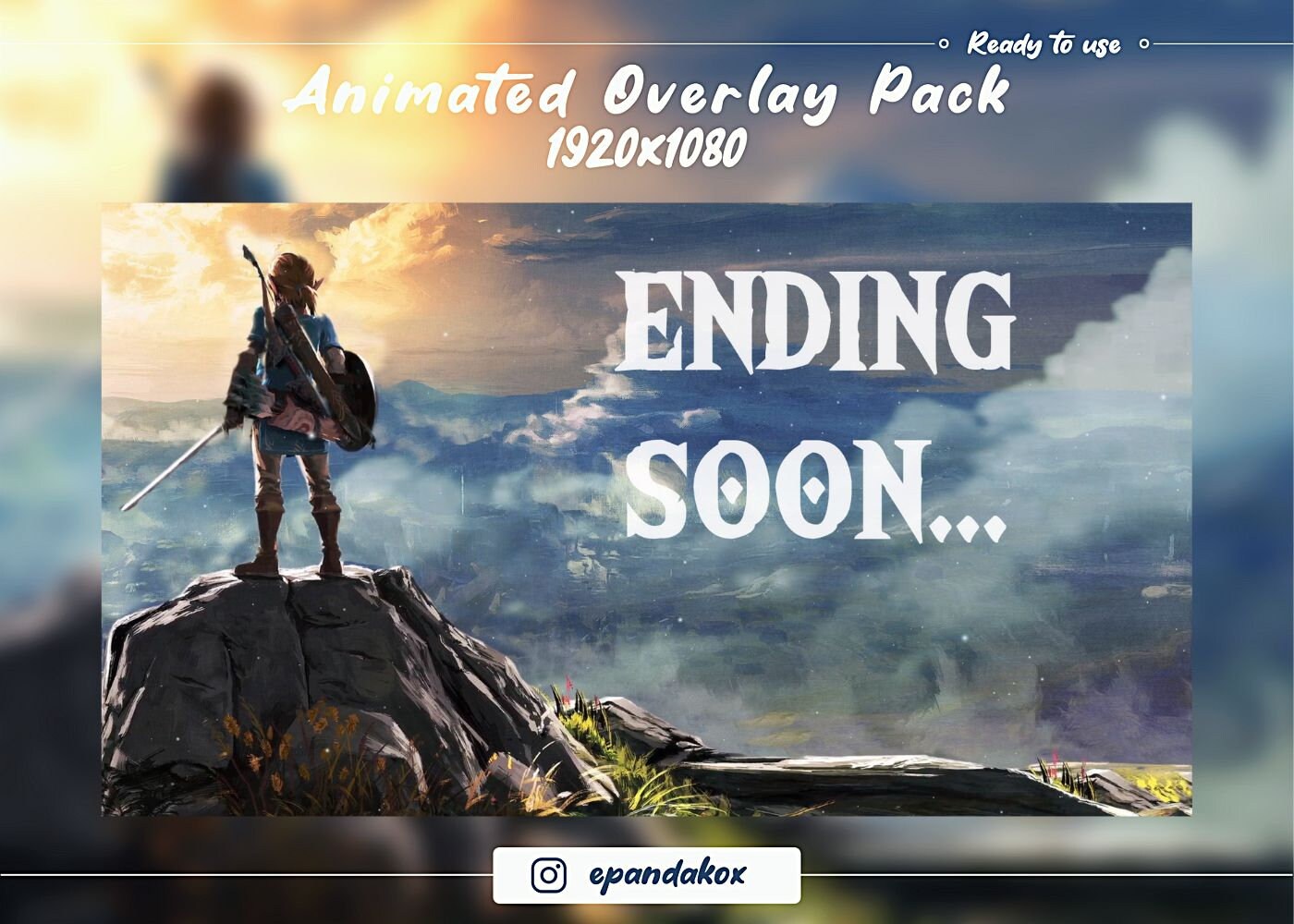 Zelda Animated Overlay for Twitch, the Legend of Zelda: Breath of the ...
