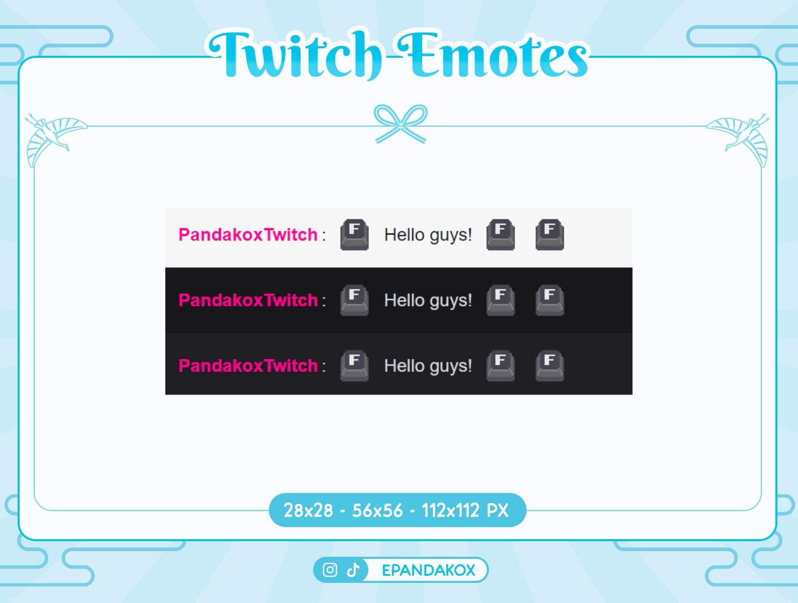F Key Emote for Twitch, F Button Emote, Fail Emotes, Die Emotes, Stream ...